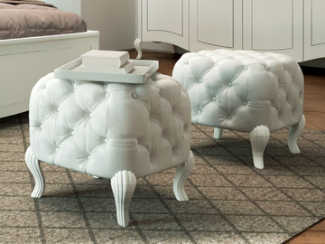 PRESTIGE 2 - Tufted upholstered pouf by CASA +39 - view 2